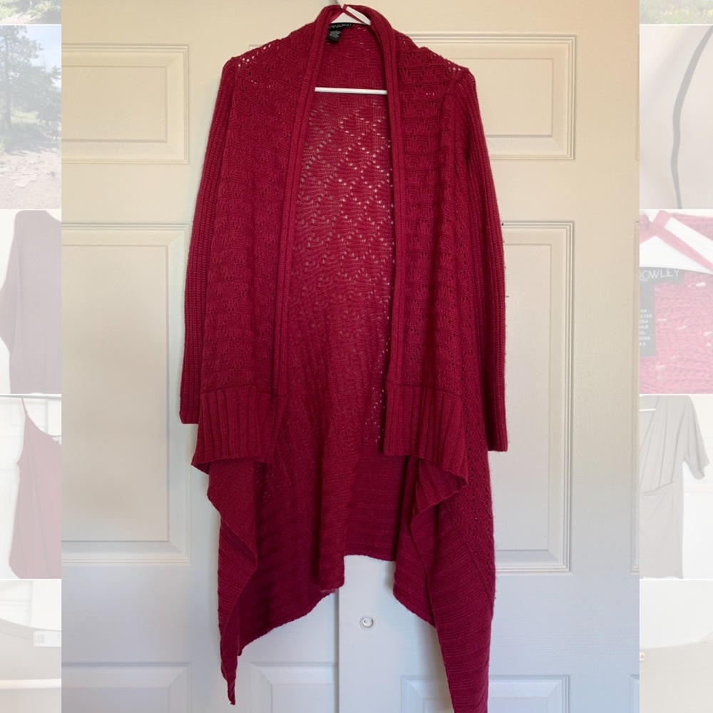 Open Knit Hi-Lo Cardigan